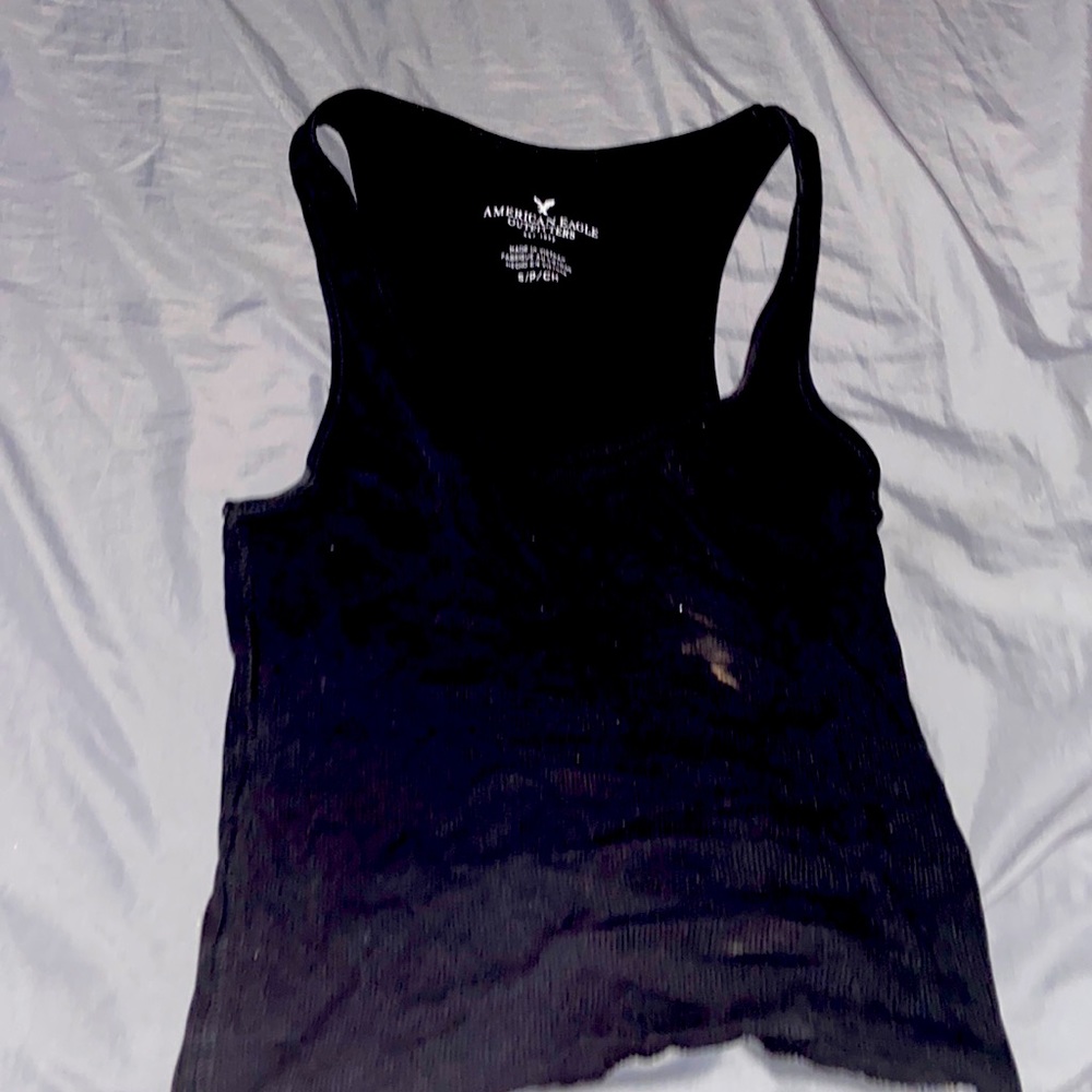Black tank top